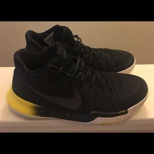 Nike Air Kyrie 3 III Sneakers Black Yellow Shoes
